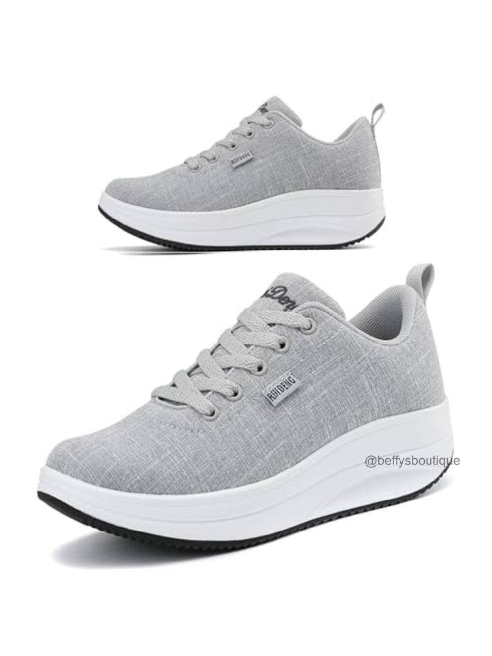 Platform Sneakers for Women Walking All Day Slip Resistant Work Shoes
